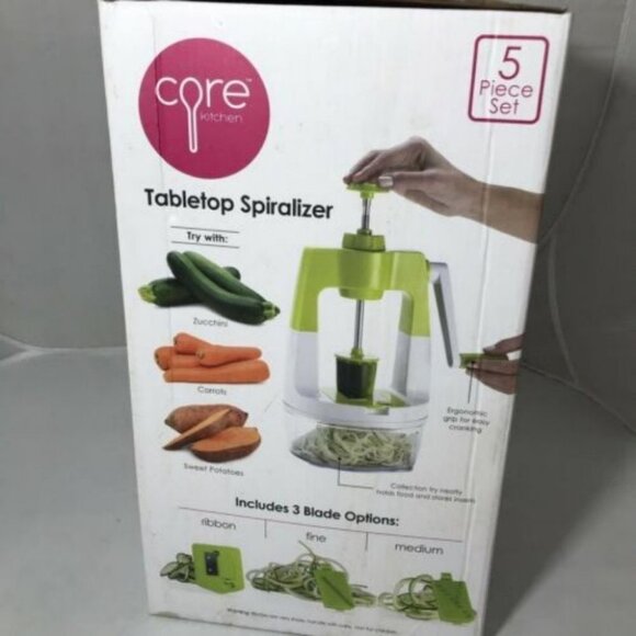 Core Kitchen 5pcs Tabletop Spiralizer Set salad fruit New in box - Picture 1 of 11